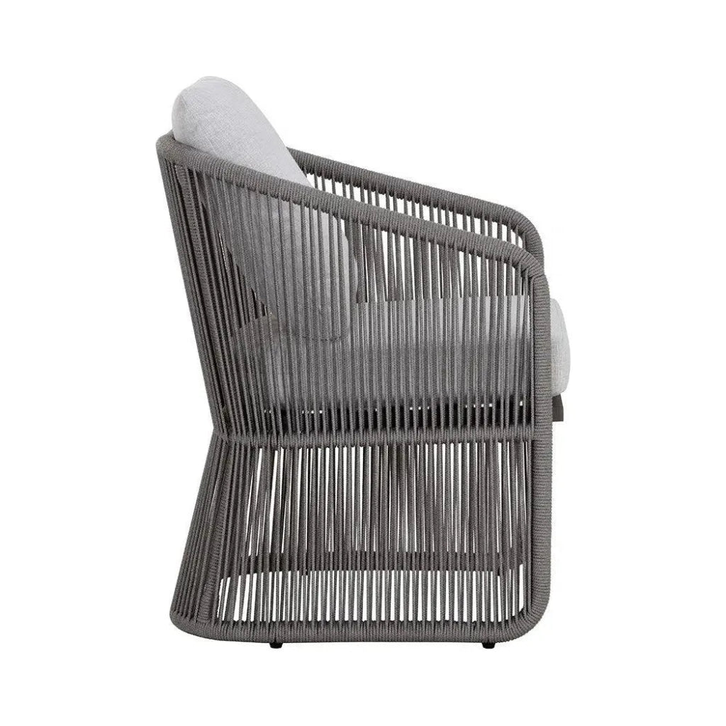 Allariz Fabric Outdoor Dining Armchair - LOOMLAN - SUNPAN - Outdoor Dining Chairs