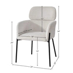 Allegra Performance Fabric Dining Chair - LOOMLAN - LH Imports - Dining Chairs