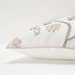 Alleo Embroidered Floral Blush Pillow Insert - LOOMLAN - LOOMLAN - Throw Pillows