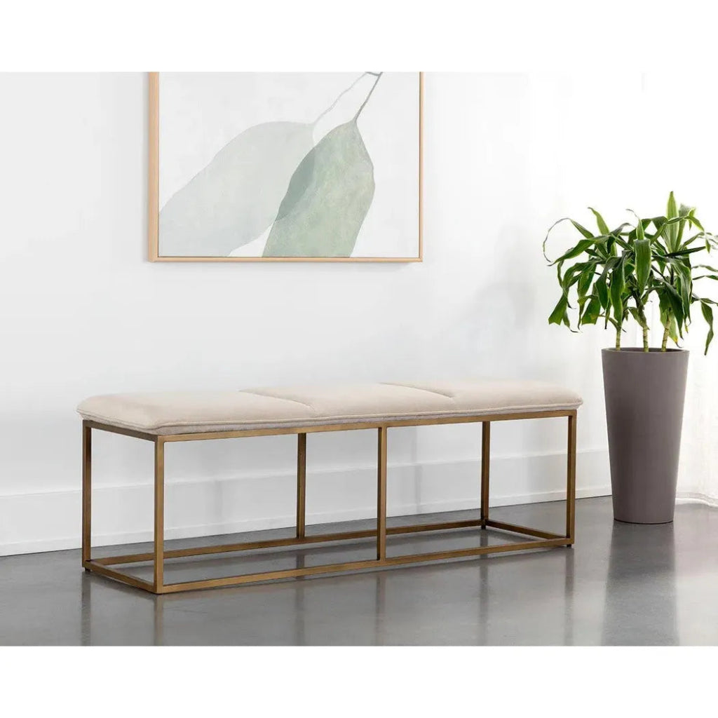 Alley Performance Fabric Bedroom Bench - LOOMLAN - SUNPAN - Bedroom Benches