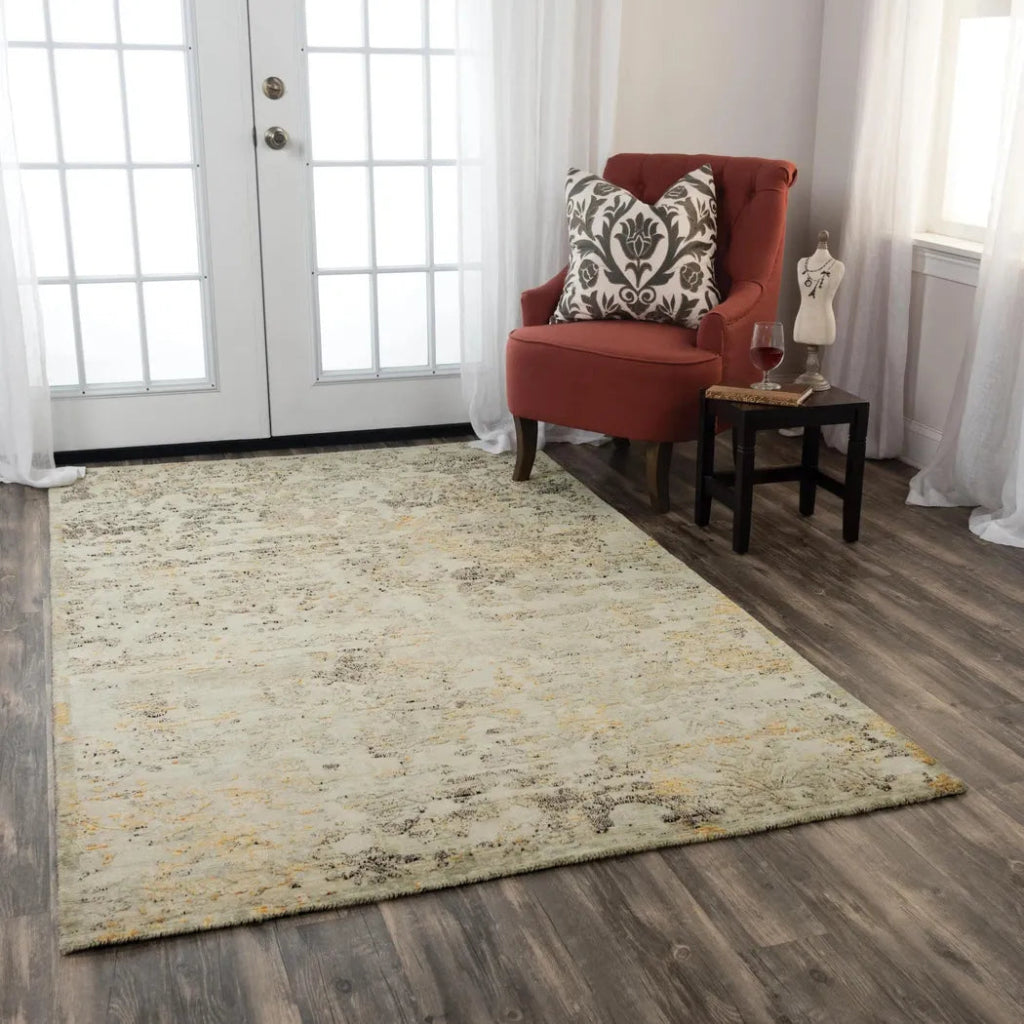 Alna Abstract Beige Large Area Rugs For Living Room - LOOMLAN - LOOMLAN - Area Rugs