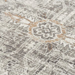 Alon Medallion Light Gray Large Area Rugs - LOOMLAN - LOOMLAN - Area Rugs