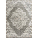 Alon Medallion Light Gray Large Area Rugs - LOOMLAN - LOOMLAN - Area Rugs