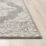 Alon Medallion Light Gray Large Area Rugs - LOOMLAN - LOOMLAN - Area Rugs