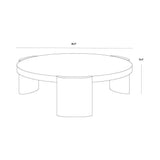 Alouette Wooden Round Coffee Table - LOOMLAN - SUNPAN - Coffee Tables