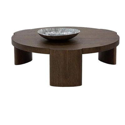 Alouette Wooden Round Coffee Table - LOOMLAN - SUNPAN - Coffee Tables