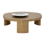 Alouette Wooden Round Coffee Table - LOOMLAN - SUNPAN - Coffee Tables