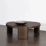 Alouette Wooden Round Coffee Table - LOOMLAN - SUNPAN - Coffee Tables