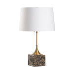 Alsace Natural Brown Marble Base Table Lamp - LOOMLAN - Wildwood - Table Lamps