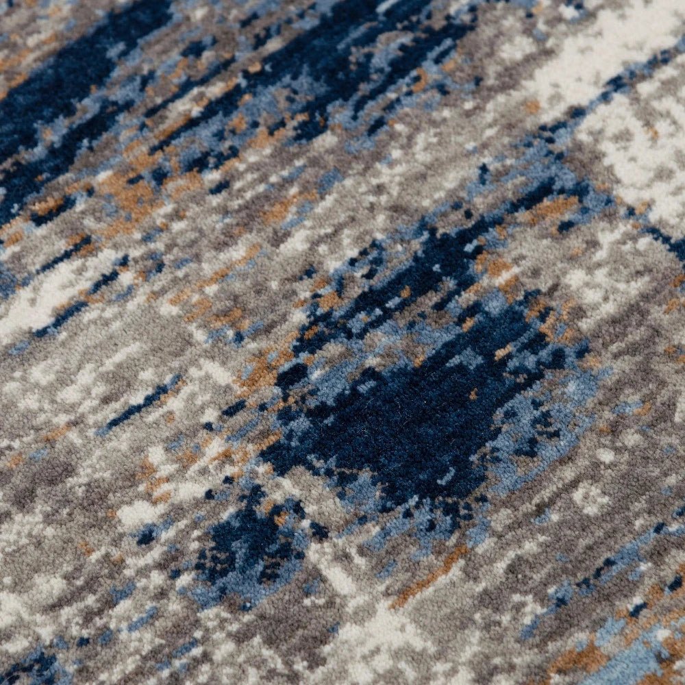 Alta Abstract Blue Large Area Rugs For Living Room - LOOMLAN - LOOMLAN - Area Rugs