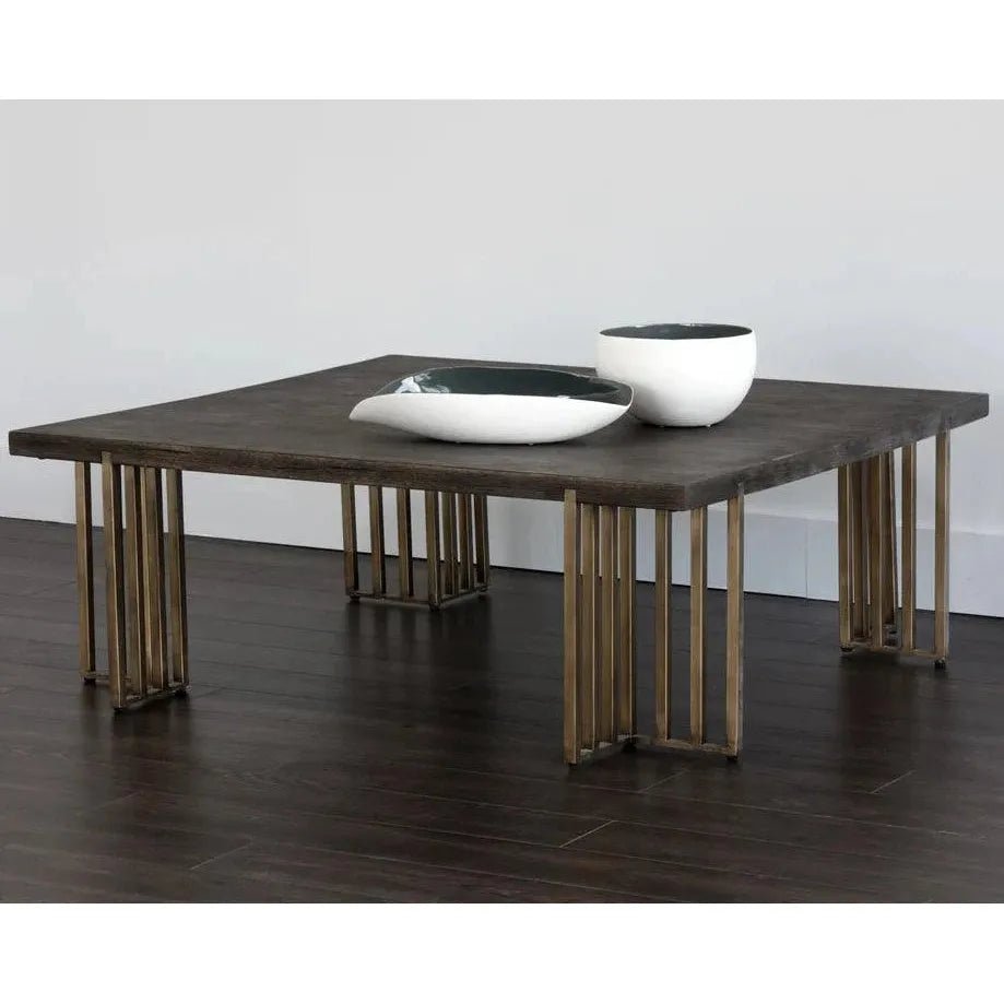 Alto Coffee Table With Oak Wood Veneer Top - LOOMLAN - SUNPAN - Coffee Tables