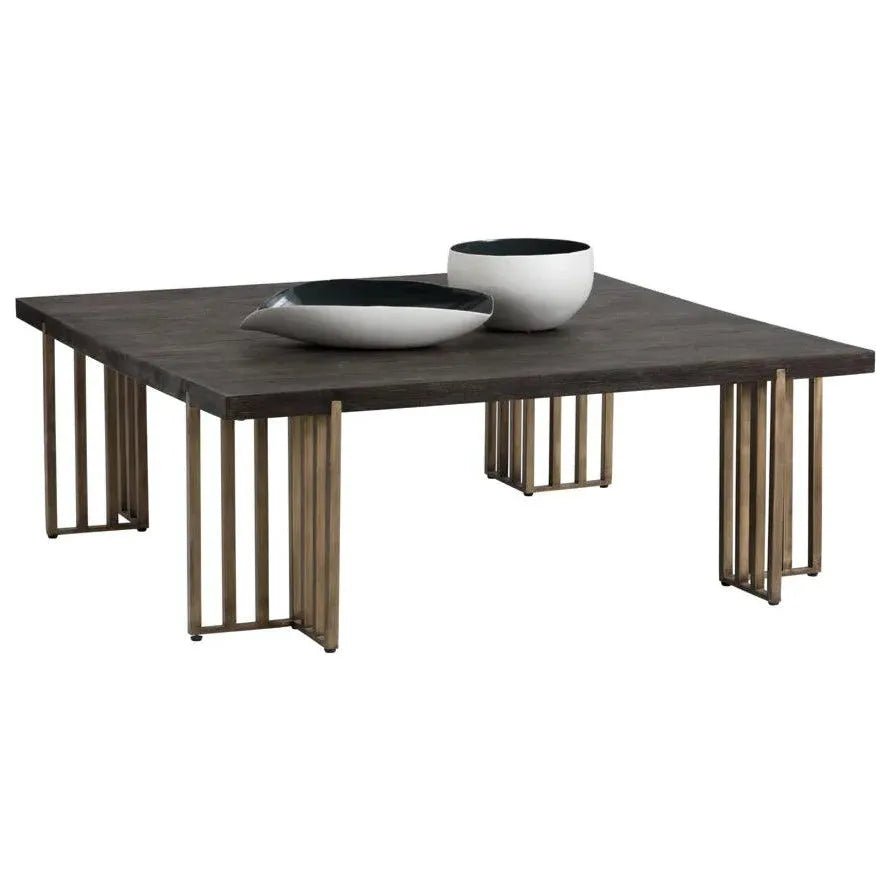 Alto Coffee Table With Oak Wood Veneer Top - LOOMLAN - SUNPAN - Coffee Tables