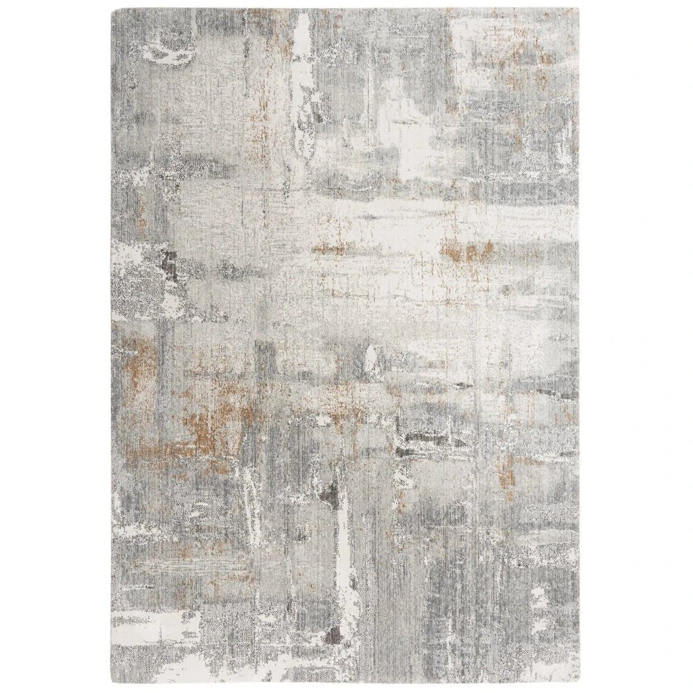 Alya Abstract Gray Large Area Rugs For Living Room - LOOMLAN - LOOMLAN - Area Rugs