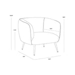 Amara Fabric Lounge Chair - LOOMLAN - SUNPAN - Club Chairs