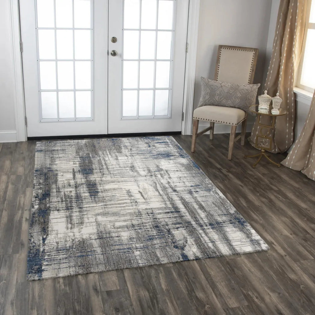 Amay Abstract Gray Large Area Rugs For Living Room - LOOMLAN - LOOMLAN - Area Rugs