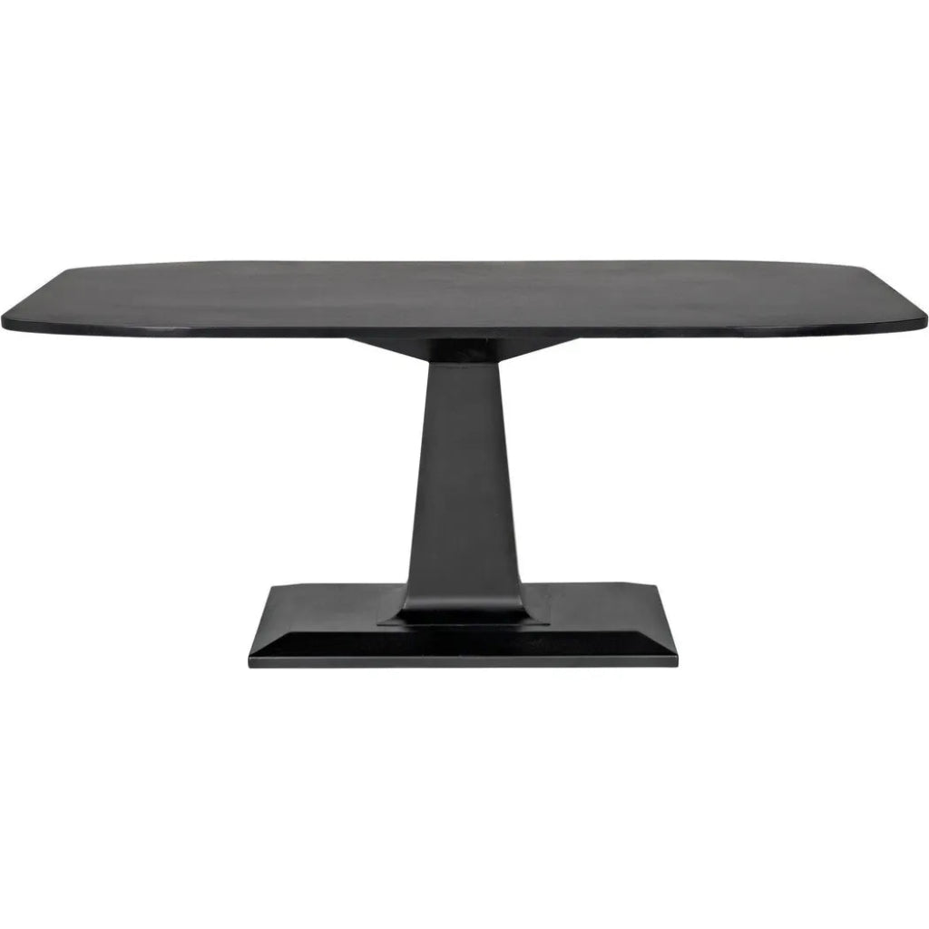 Amboss Black Steel Rectangle Dining Table - LOOMLAN - Noir - Dining Tables