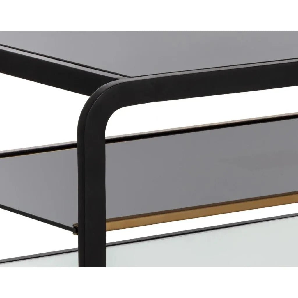 Ambretta Coffee Table Black d Glass - LOOMLAN - SUNPAN - Coffee Tables