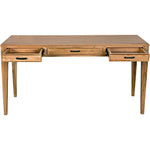 Ambrose Desk, Bleached Teak - LOOMLAN - Noir - Home Office Desks