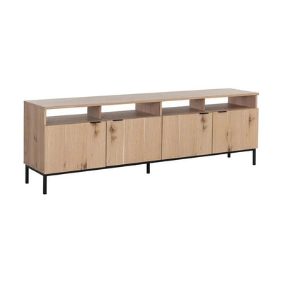 Ambrose Wooden Iron Modular Media Console & Cabinet - LOOMLAN - SUNPAN - TV Stands & Media Centers