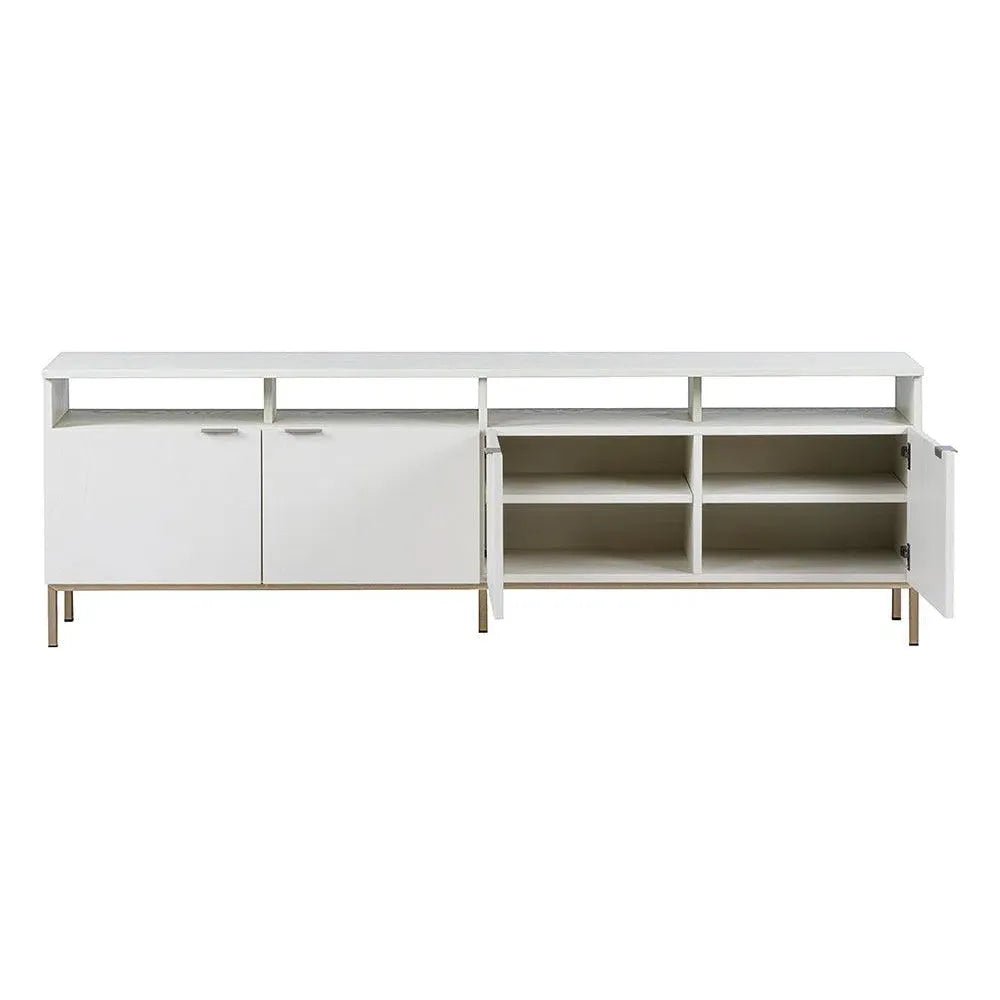 Ambrose Wooden Iron Modular Media Console & Cabinet - LOOMLAN - SUNPAN - TV Stands & Media Centers