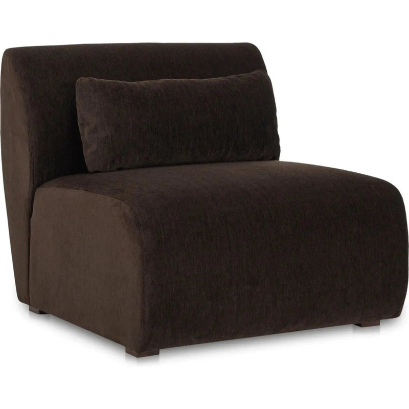 Amelia Performance Fabric Slipper Chair - LOOMLAN - Moe's Home - Modular Sofas