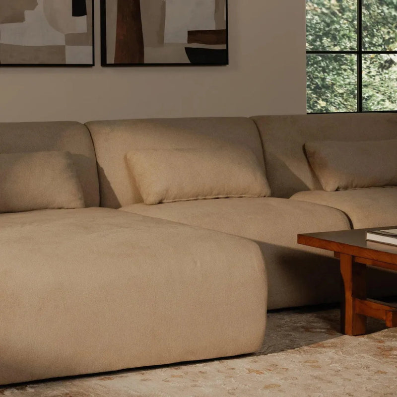 Amelia Performance Fabric Slipper Chair - LOOMLAN - Moe's Home - Modular Sofas