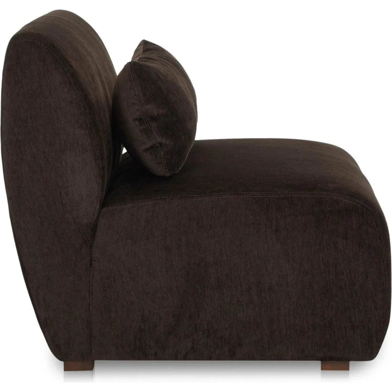 Amelia Performance Fabric Slipper Chair - LOOMLAN - Moe's Home - Modular Sofas