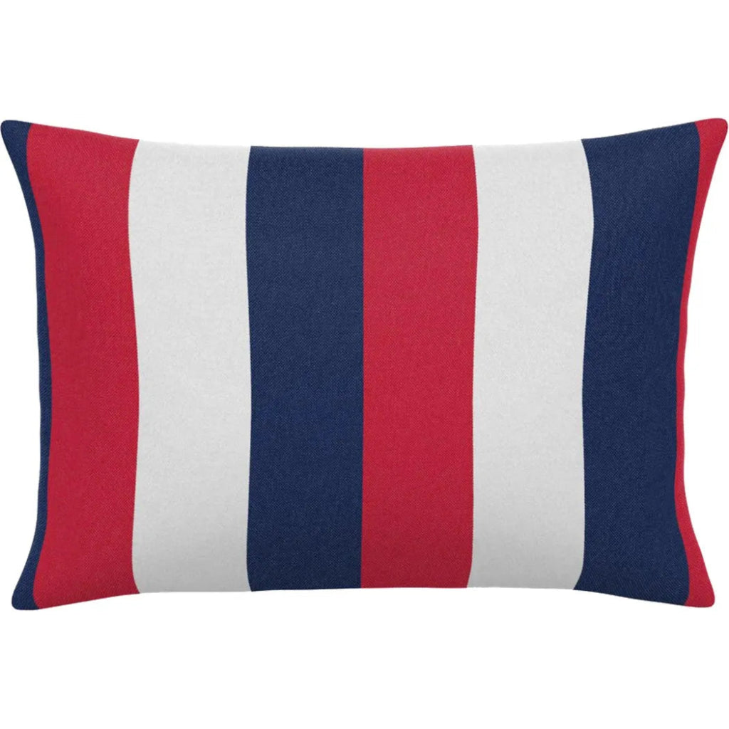 American Stripe Handmade Outdoor Pillow - LOOMLAN - Earnest Collection - Outdoor Pillows