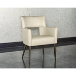 Amerie Leather Dining Armchair - LOOMLAN - SUNPAN - Dining Chairs