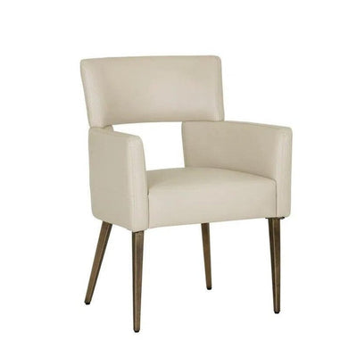 Amerie Leather Dining Armchair - LOOMLAN - SUNPAN - Dining Chairs