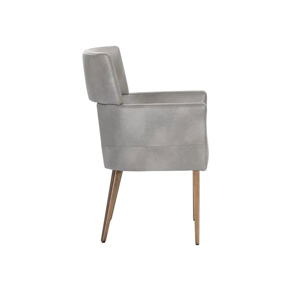 Amerie Leather Dining Armchair - LOOMLAN - SUNPAN - Dining Chairs