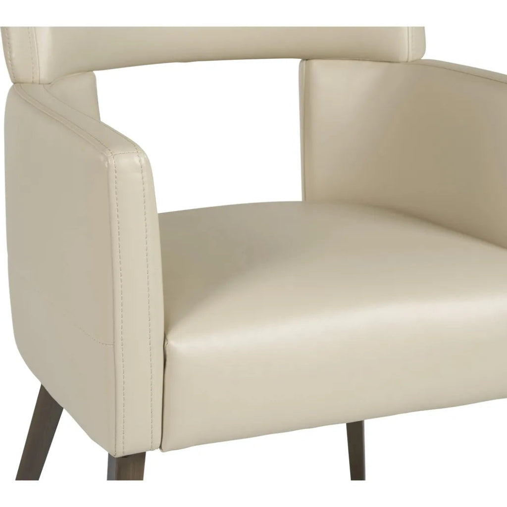 Amerie Leather Dining Armchair - LOOMLAN - SUNPAN - Dining Chairs