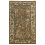 Amla Floral Brown/ Beige Large Area Rugs - LOOMLAN - LOOMLAN - Area Rugs