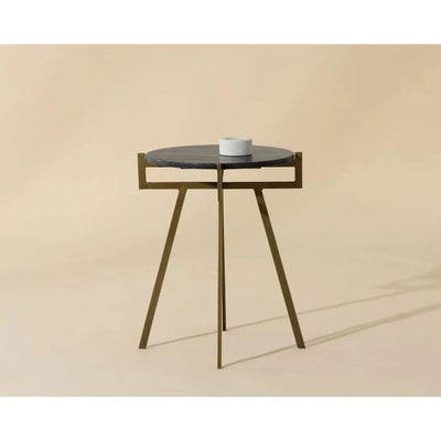 Anak Marble Top Round End Table - LOOMLAN - SUNPAN - Side Tables