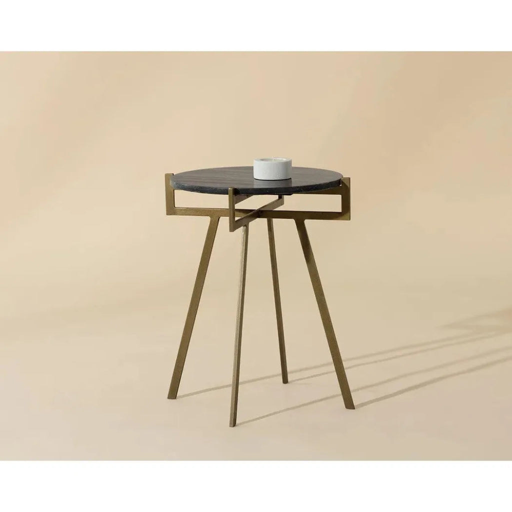 Anak Marble Top Round End Table - LOOMLAN - SUNPAN - Side Tables