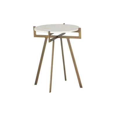 Anak Marble Top Round End Table - LOOMLAN - SUNPAN - Side Tables