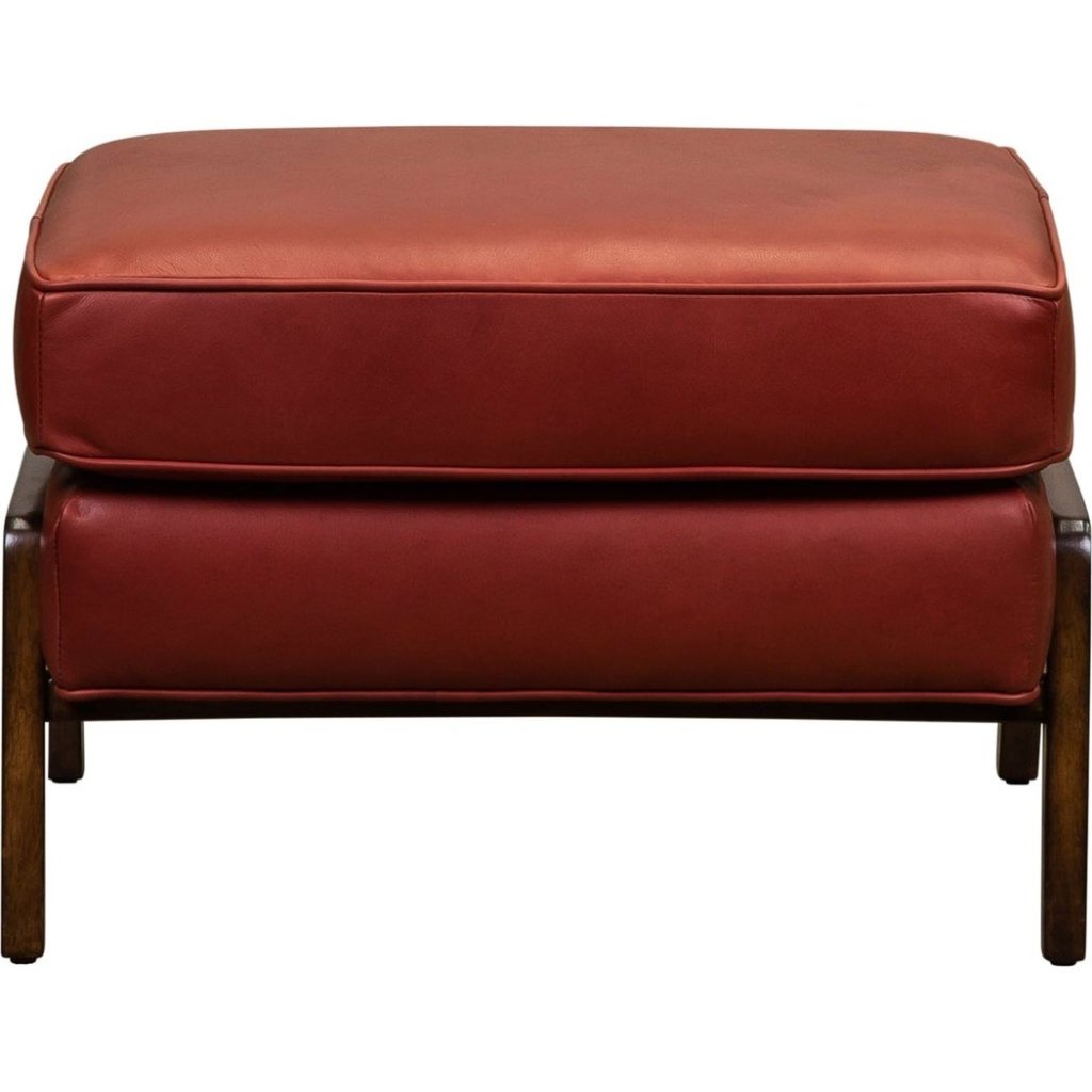 Anastasia Rectangular Leather Ottoman - LOOMLAN - Olivia + Quinn - Ottomans