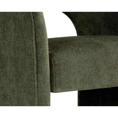 Anaya Fabric Dining Armchair - LOOMLAN - SUNPAN - Dining Chairs