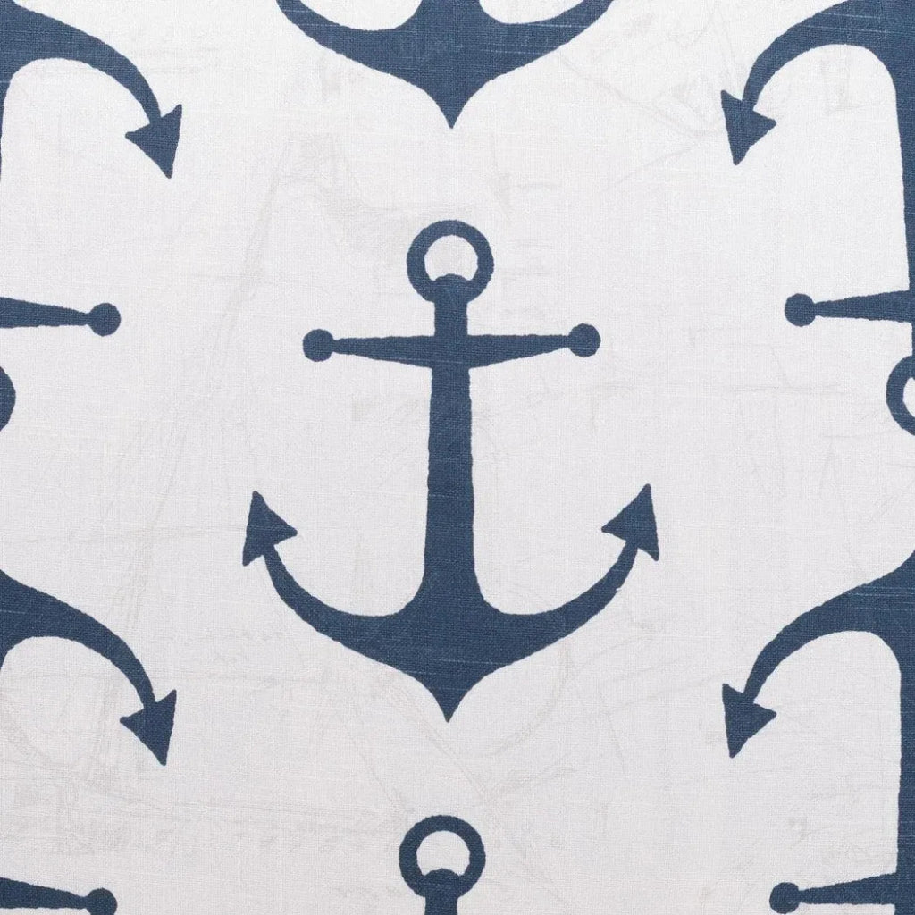 Anchors Navy Blue Throw Pillow With Insert - LOOMLAN - D.V. Kap - Throw Pillows