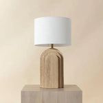 Ancona Table Lamp Hand Natural Travertine - LOOMLAN - SUNPAN - Table Lamps