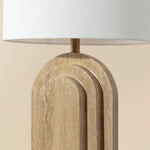 Ancona Table Lamp Hand Natural Travertine - LOOMLAN - SUNPAN - Table Lamps