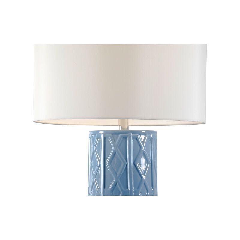 Andreu Blue Ceramic Made Table Lamp - LOOMLAN - Chelsea House - Table Lamps