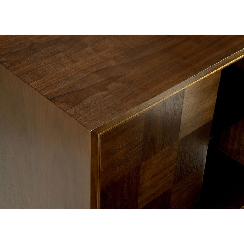 Andros Black Walnut Finished Wood Cabinet - LOOMLAN - Wildwood - Accent Cabinets