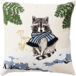 Animal White Throw Pillow With Down Insert - LOOMLAN - LOOMLAN - Throw Pillows