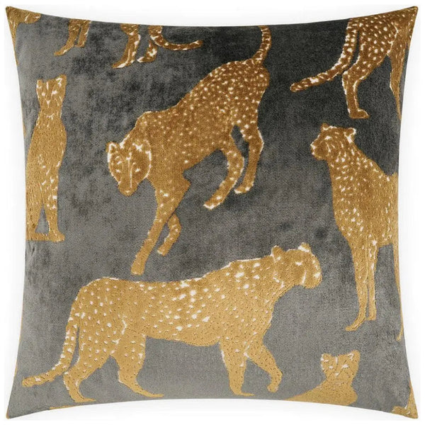 Animique Slate Grey Throw Pillow With Insert - LOOMLAN - D.V. Kap - Throw Pillows