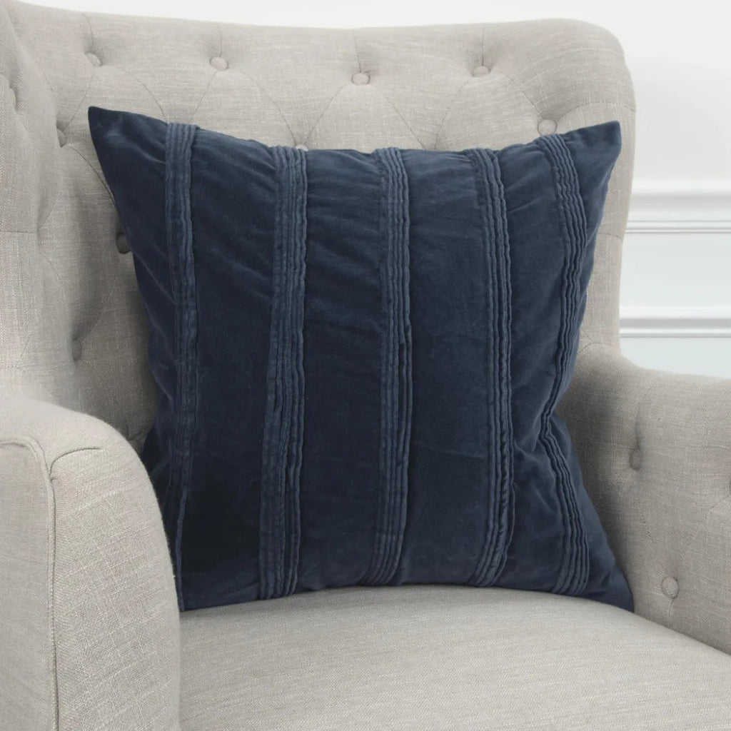 Ankor Solid Blue Throw Pillow Down Insert - LOOMLAN - LOOMLAN - Throw Pillows