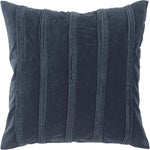 Ankor Solid Blue Throw Pillow Down Insert - LOOMLAN - LOOMLAN - Throw Pillows