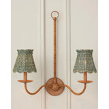 Annabelle Light Teal Tapered Chandelier Shade - LOOMLAN - Currey & Co - Chandeliers