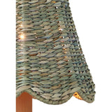 Annabelle Light Teal Tapered Chandelier Shade - LOOMLAN - Currey & Co - Chandeliers