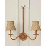 Annabelle Natural Seagrass Tapered Chandelier Shade - LOOMLAN - Currey & Co - Chandeliers